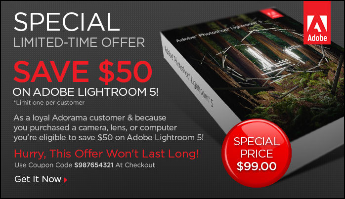 Adobe lightroom 5 coupon code