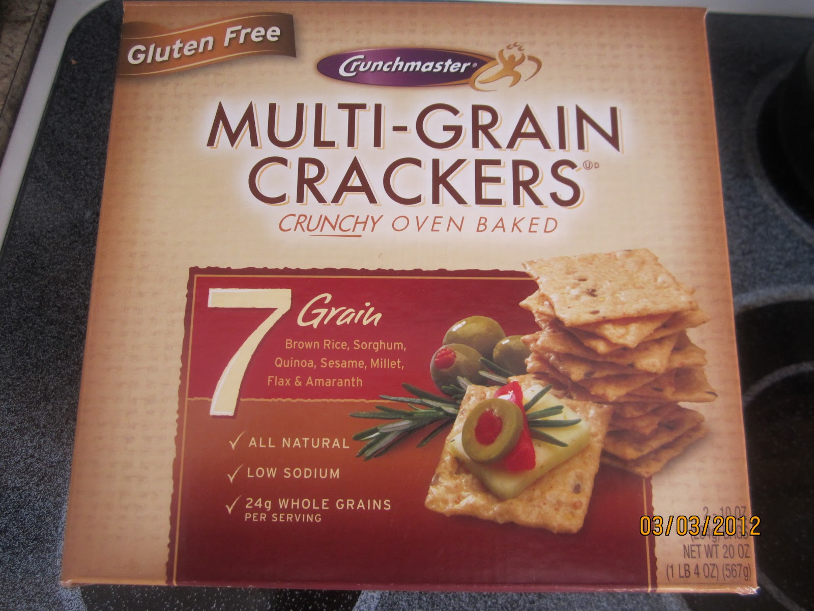 SWEET POTATOES AND SQUASH Gluten Free MultiGrain Crackers Crunchmaster