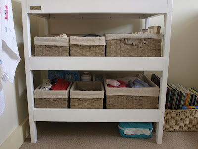 Organising a changing table Sprout's House