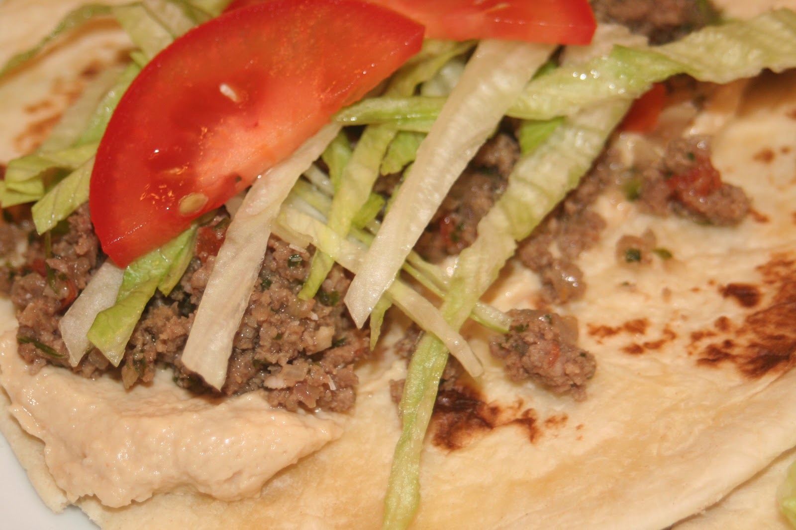 Cooking in Kirkland Beef Pitas