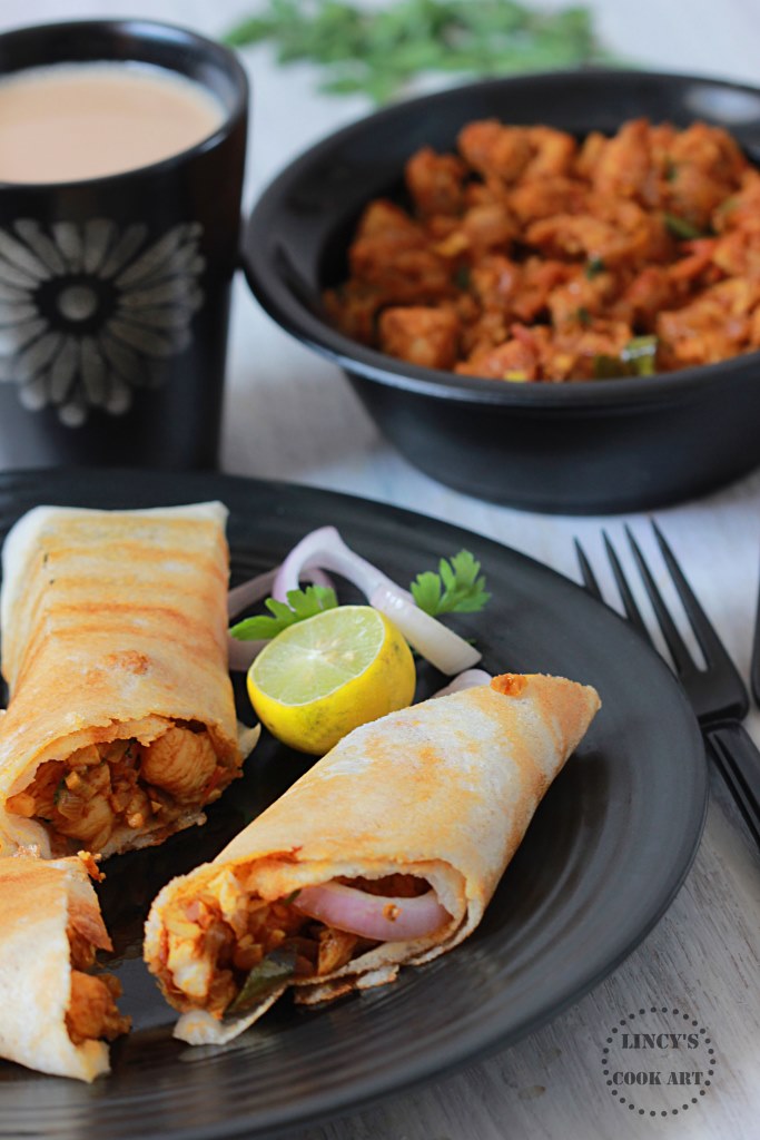 Chicken Masala Dosa Lincy's Cook Art