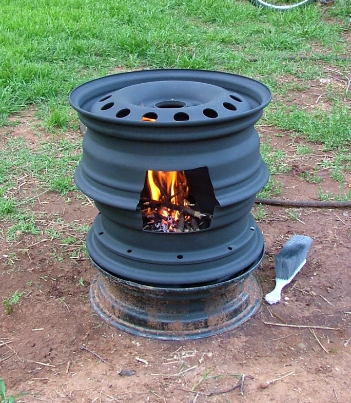Blue Collar Prepping Guest Post Making a Wheel Stove