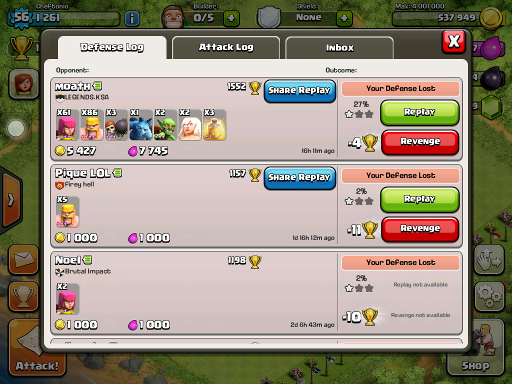 Clash of Clans Game Cheats, Tips and Tricks Cheftonio's Blog