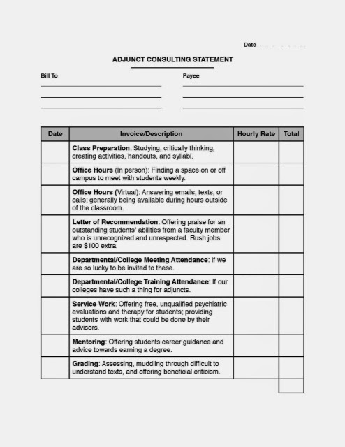 Adjunct Consulting Form
