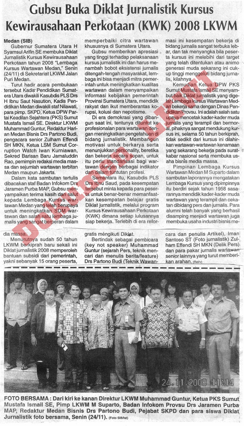 Dokumen Lkwi Lembaga Kursus Wartawan Indonesia