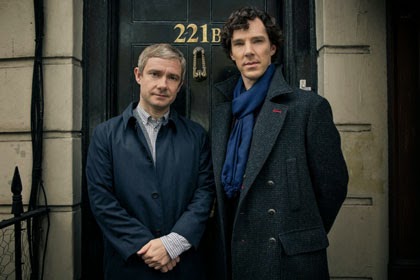 Martin Freeman, Benedict Cumberbatch in Sherlock on PBS