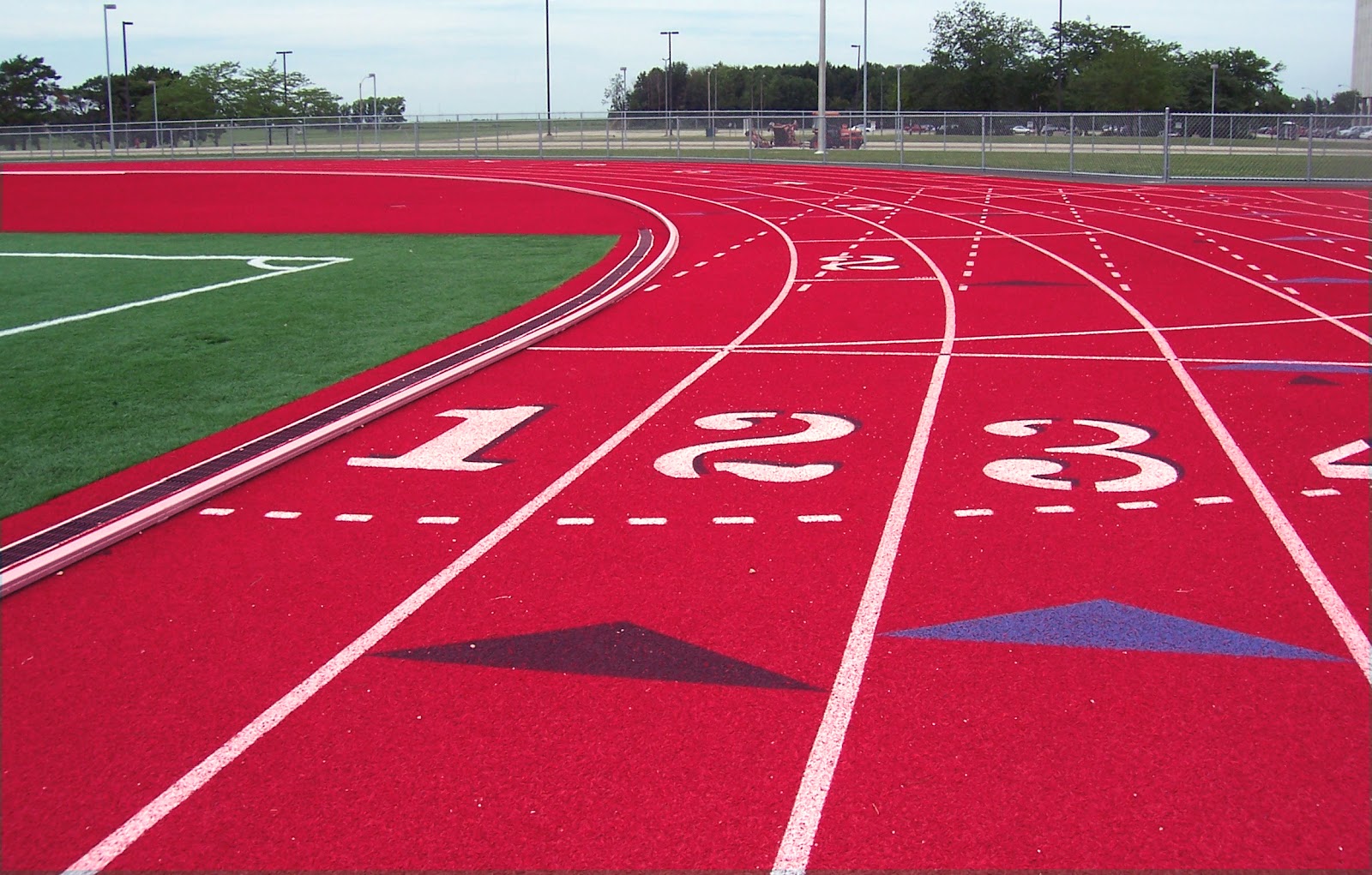 What is the length of an Olympic running track?