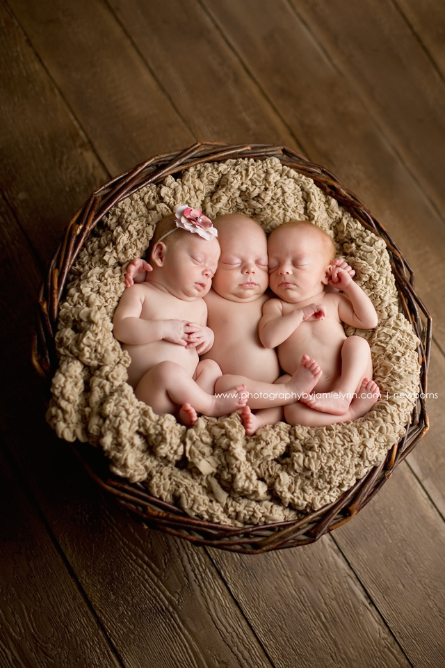 The Sweetest Trio! Dothan, AL Newborn Triplet Photographer