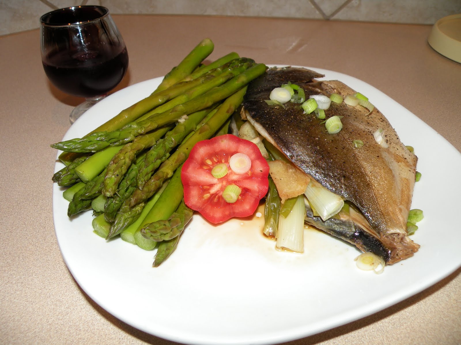 The Domestic Mommy Blog Quick Steamed Fish with Asparagus