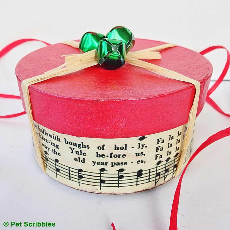 Holiday Gift Box DIY an easy decoupage craft!