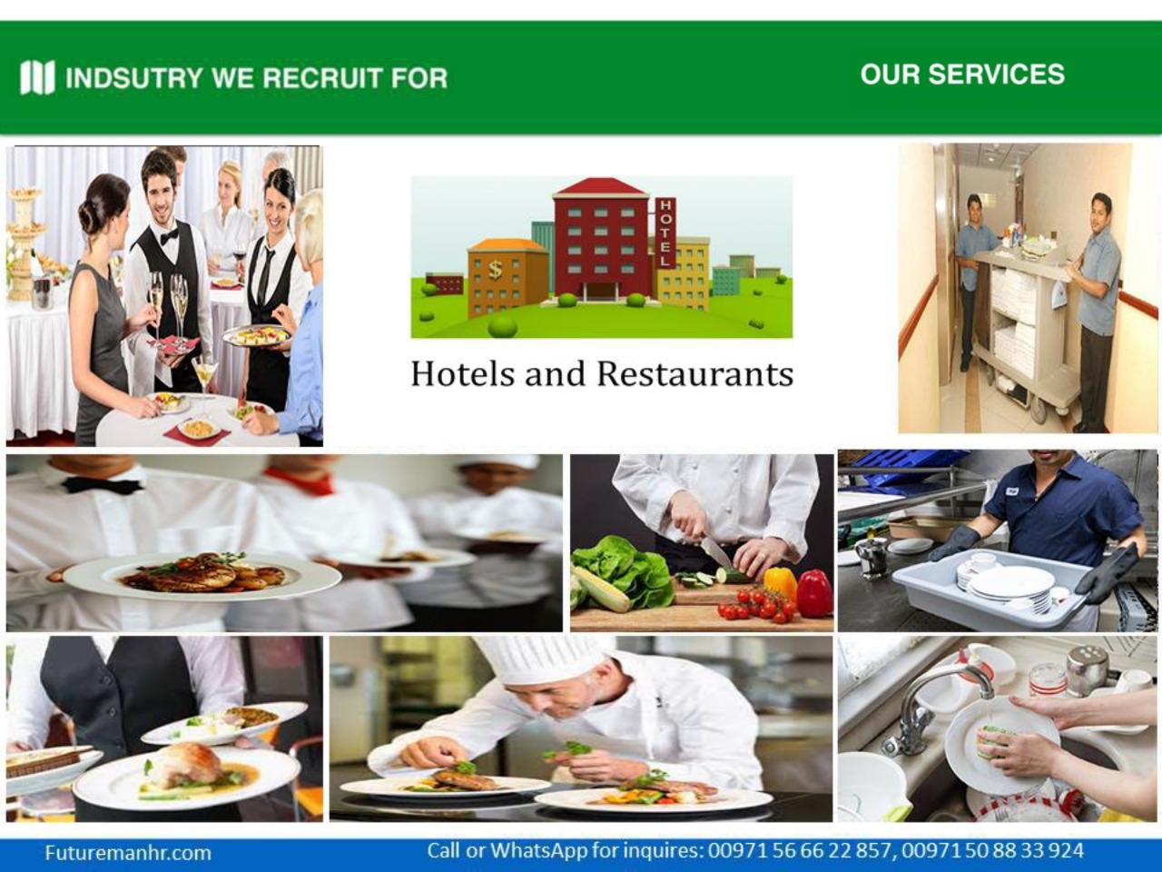 Hotel and Restaurants (2500 Applicant Available)