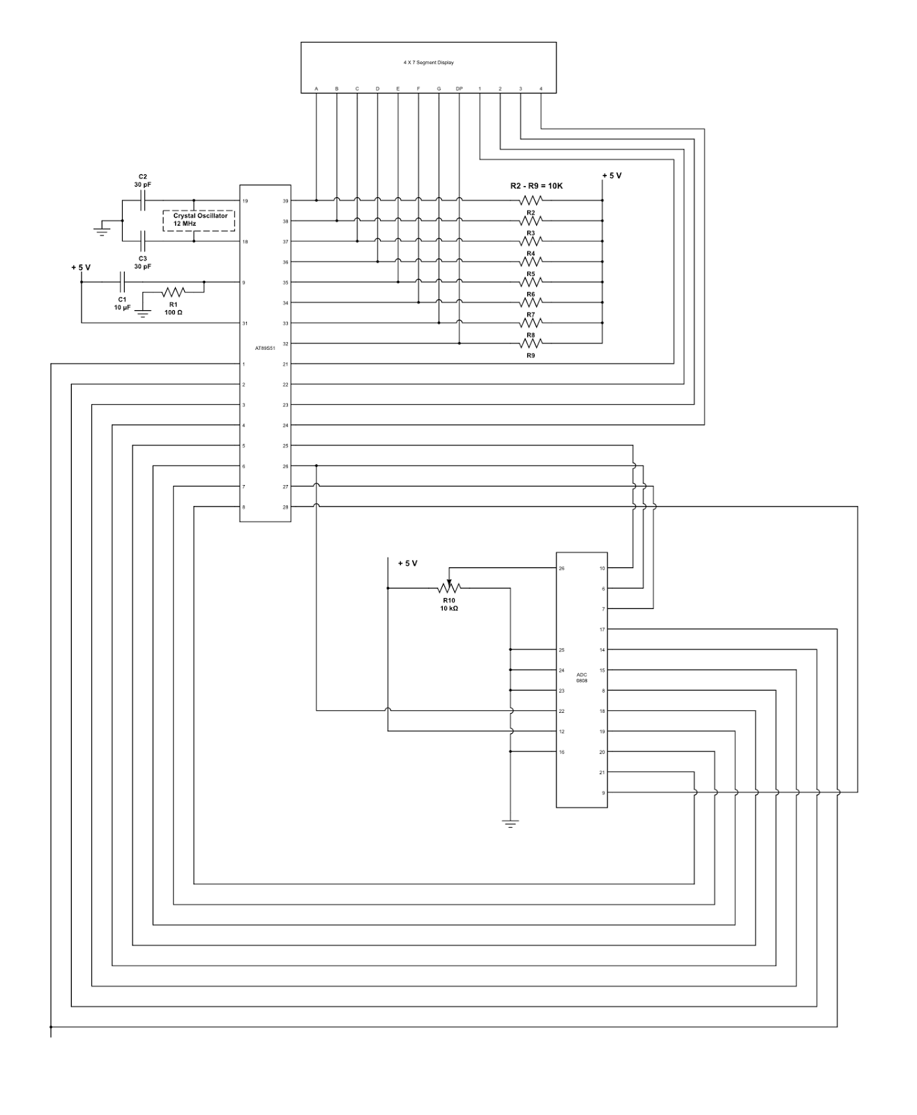 digital voltmeter using 8051 microcontroller Digital voltmeter circuit using 8051 | analog to digital converter this is a simple digital voltmeter circuit diagram using 8051 microcontroller we can also call it as analog to digital converter. digital voltmeter using 8051 microcontroller Digital voltmeter circuit using 8051 | analog to digital converter this is a simple digital voltmeter circuit diagram using 8051 microcontroller we can also call it as analog to digital converter.