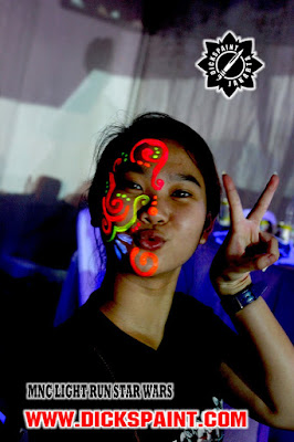 face painting uv glow jakarta