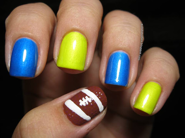 college football nail art - polish