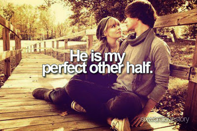 Photo With Love Quotes (He is my perfect other half)