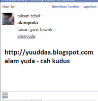 Tips Menulis Huruf Tebal, Garis Bawah di Chat Facebook