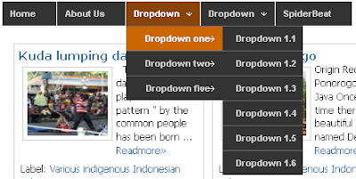 Membuat NavBar dropdown menu dengan CSS
