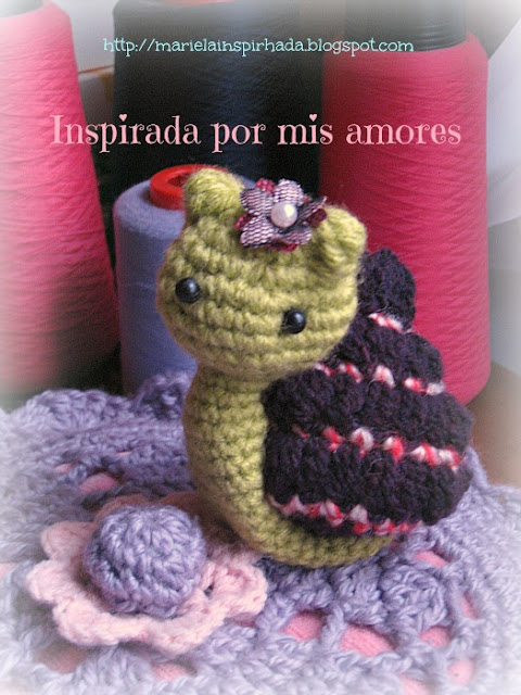 Las invito a mi galería de amigurumis-Marielita - Página 2 Amigurumi+caracol+de+crochet