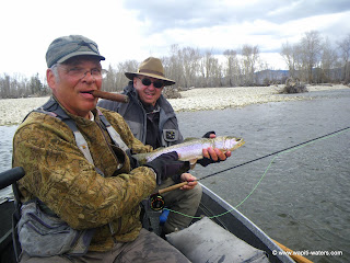 Fishing the Bitterroot River with Terry in late April