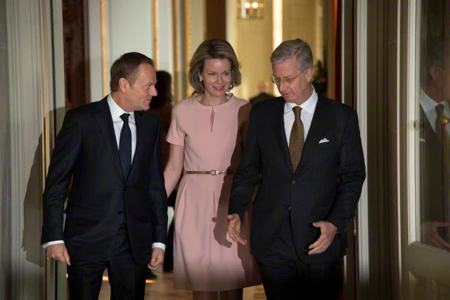 King Philippe and Queen Mathilde met with European Council President