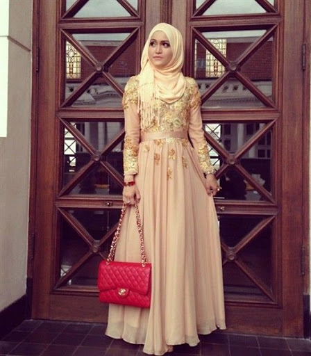 Trend Baju Muslim Pesta Simple Elegan Modern Terbaru 2017/2018