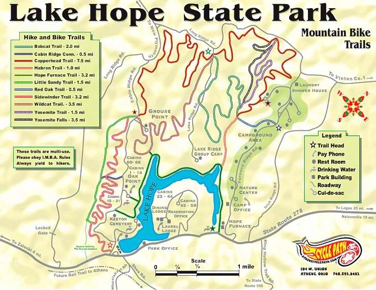 Rubbersidedown Lake Hope Trails In Ohio