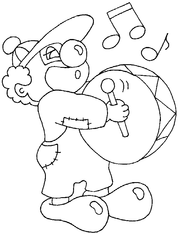 DIBUJO DE PAYASOS PARA COLOREAR dibujo de payasos para colorear: