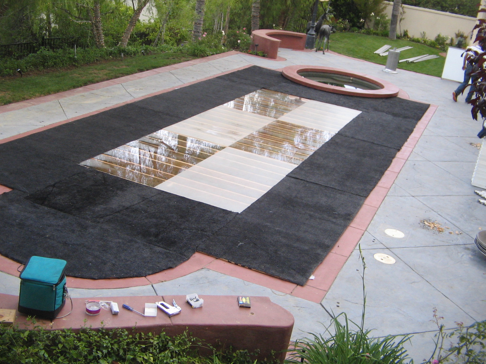 Dancefloor Pool Cover Dance On Your Pool Dancefloor Pool