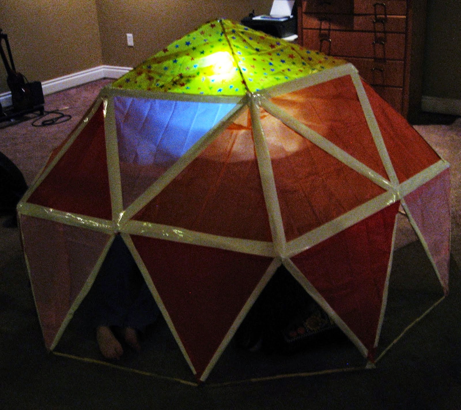 Popsicle Stick Geodesic Dome Munchkins and Mayhem