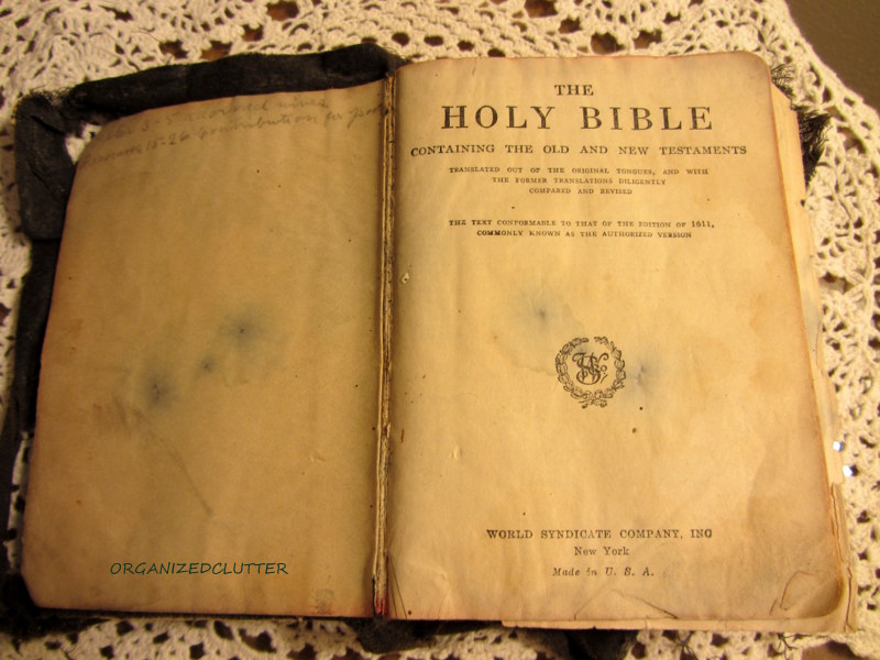 A Well Used Bible Organized Clutter