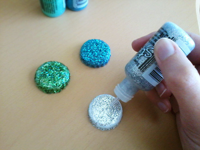 DIY Glitter Bottle Cap Clementine Creative Printable Planners