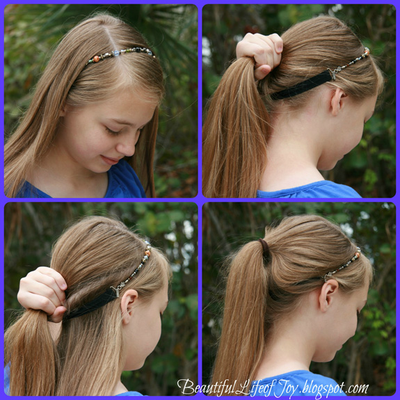 Beautiful Life of Joy Ponytail with Lilla Rose Headband