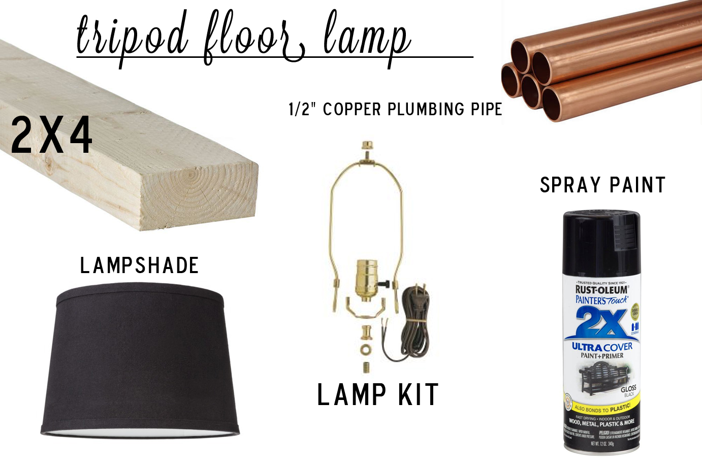 DIY Lamp Wiring Kit (Glossy Brass Socket + Gold Cord) - Makely
