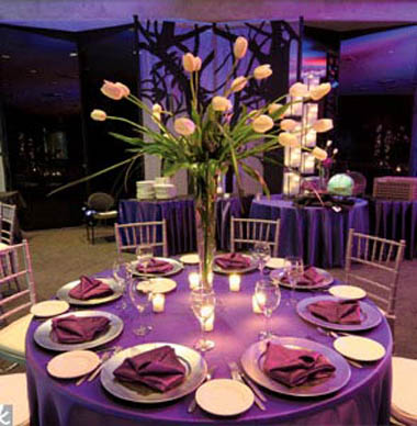 Soave Italian Wedding Lilac and Purple Table Decorations