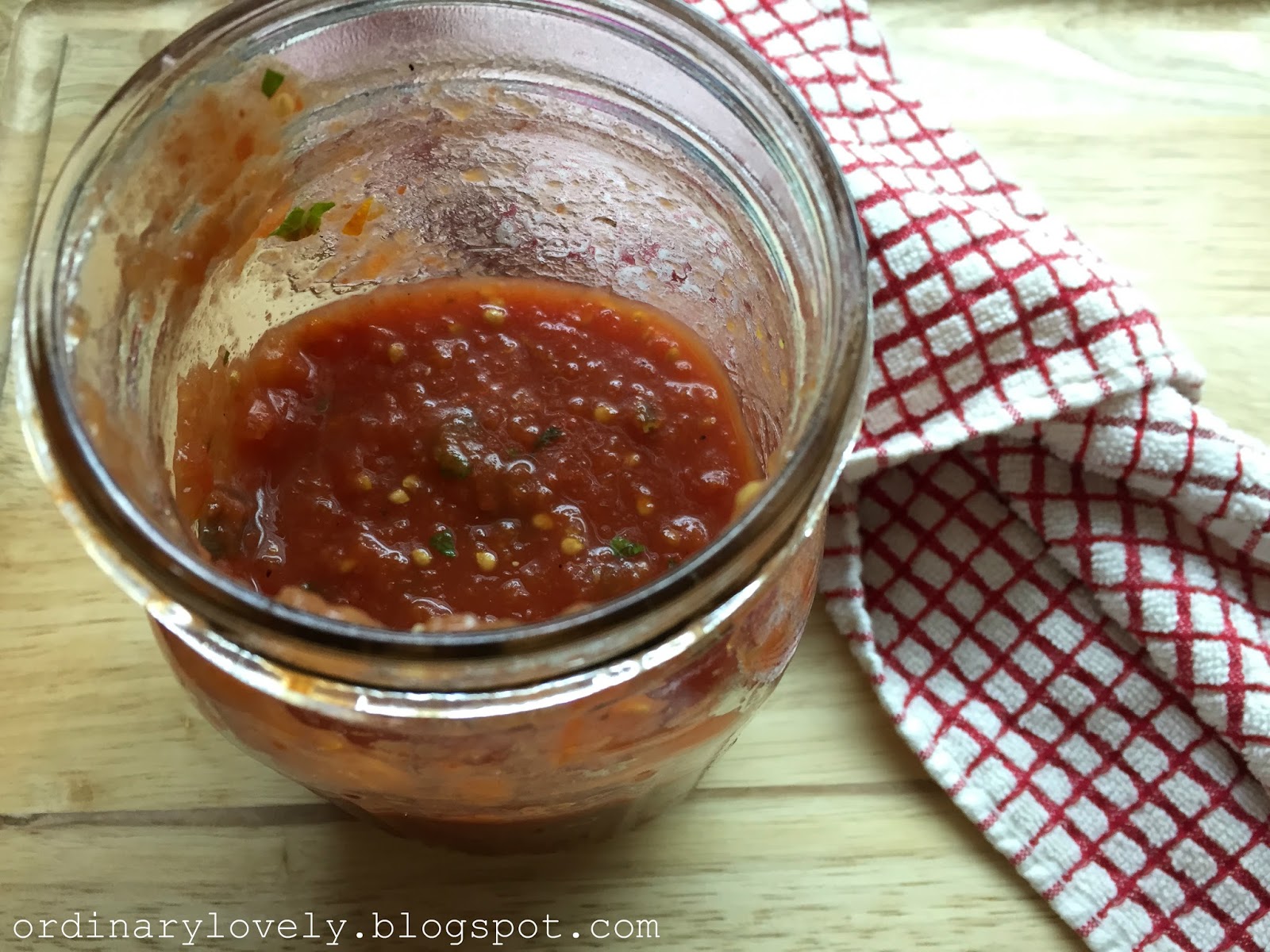 Ordinary Lovely Easy Roasted Tomato Sauce (low fat and sugar free)