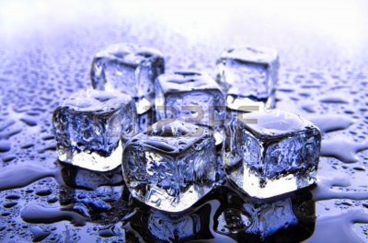 Ice Cubes as a Make Up Base
