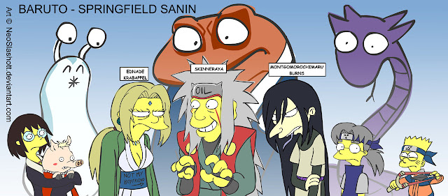 Personajes de Los Simpsons al estilo Naruto Personajes de Los Simpsons al estilo Naruto