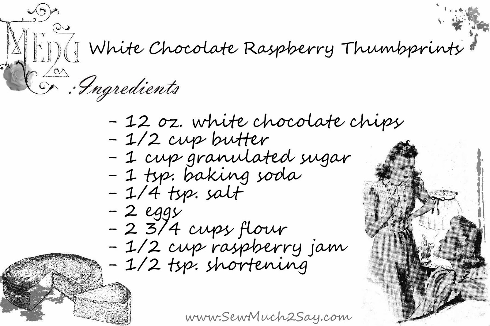 black and white recipe card template