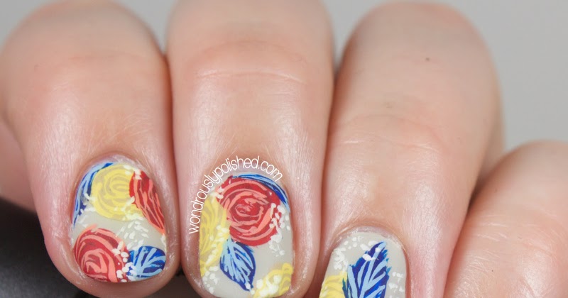Floral Bright Color Nail Art Ideas - wide 9