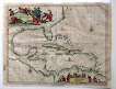 INSULA AMERICANAE IN OCEANO SEPTENTRIONALI SÉCULO XVII - 1671 - MERCATOR - HONDIUS