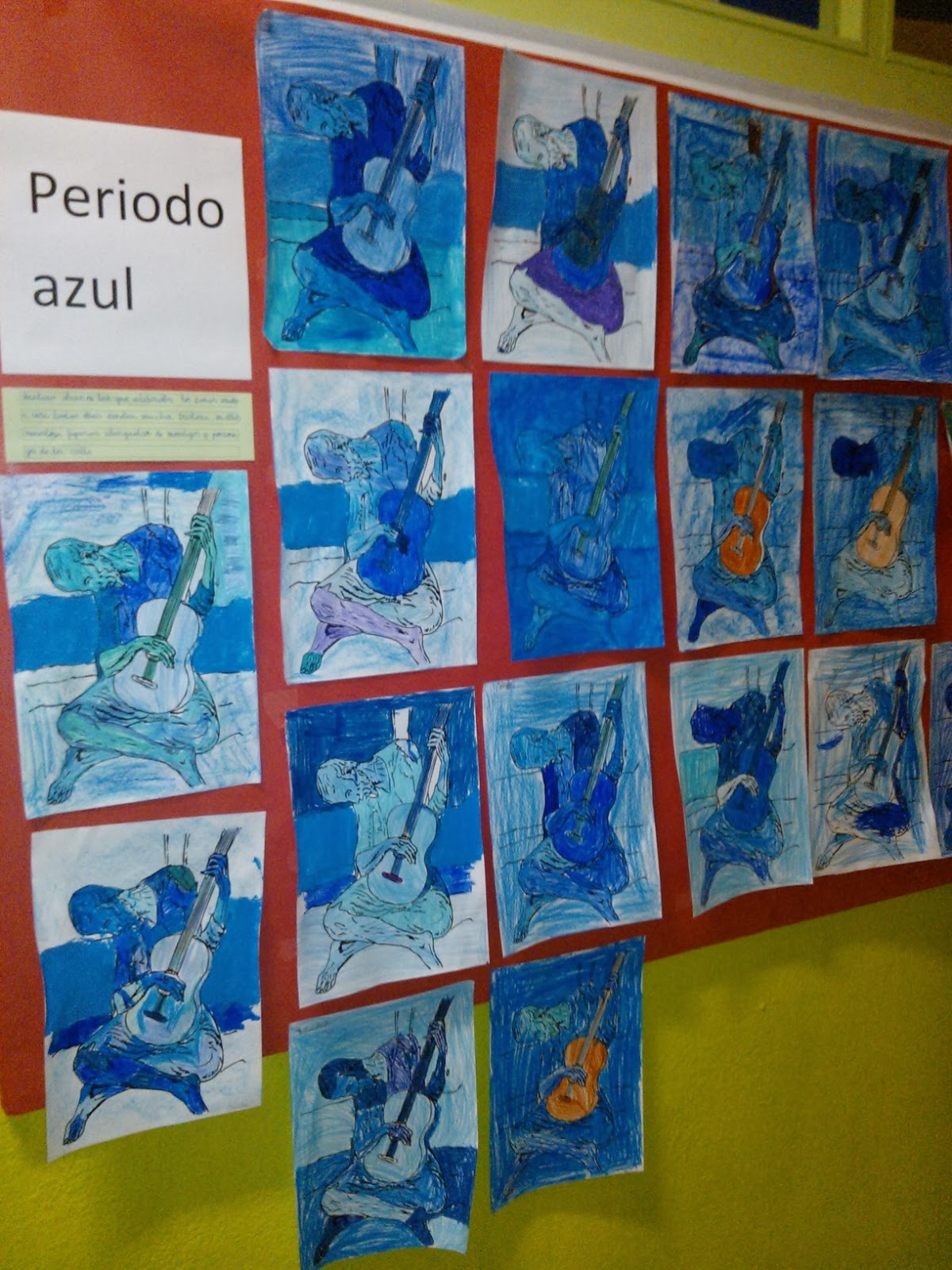 El rincón de segundo Periodo AZUL de PICASSO