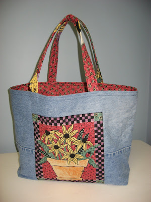 Upcycled Denim tote bag