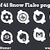 A set of 41 Snow Flake Png Icons