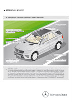 2011 Mercedes-Benz M-Class W 166 Attention assist steering behavior inattentiveness