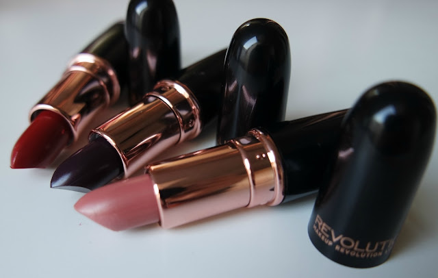 Makeup Revolution Iconic Pro Lipsticks: Propoganda, Blindfolded & You're Star on http://emandhanxo.blogspot.co.uk 