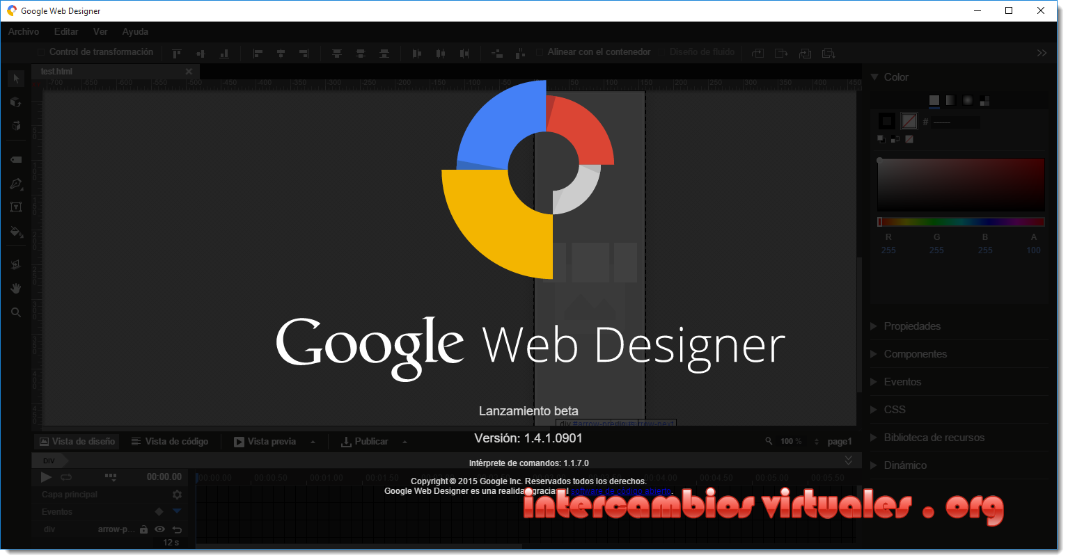 Google  Designer v1.4.1.0901 Beta Multilenguaje (Español) + Portable
