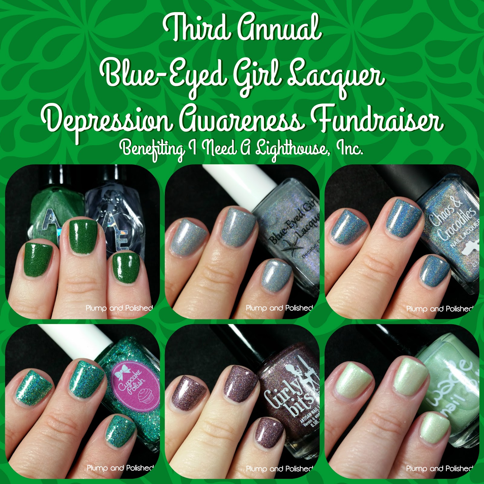 Plump And Polished Blue Eyed Lacquer Third Annual Depression Julie Of Blue Eyed Lacquer Is Hosting Her Third Annual Depression Awareness Fundraiser Benefiting I Need A Lighthouse