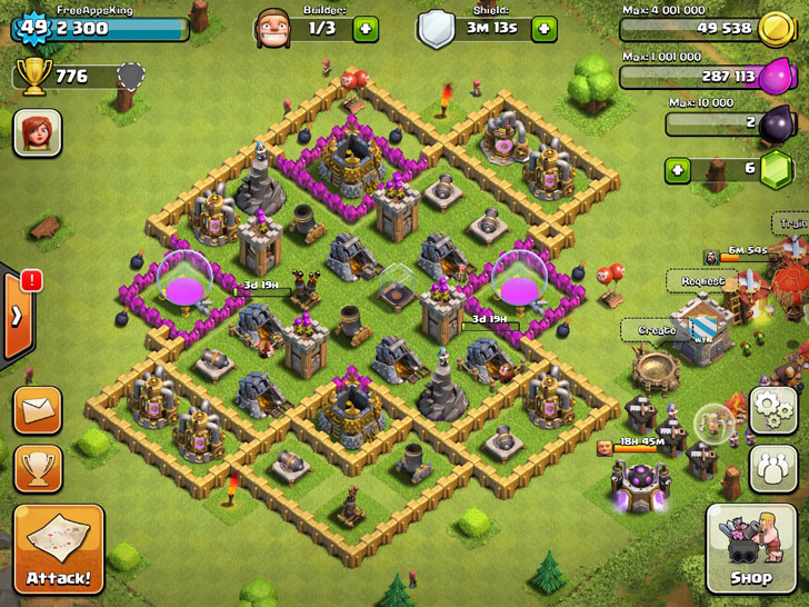 FreeAppsKing - Clash Of Clans Village - Level 49 - Clash Of Clans Guide - FreeApps.ws