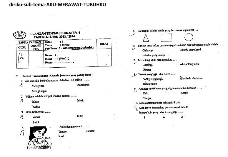 Contoh Soal Tematik Kelas 4 Tema 1