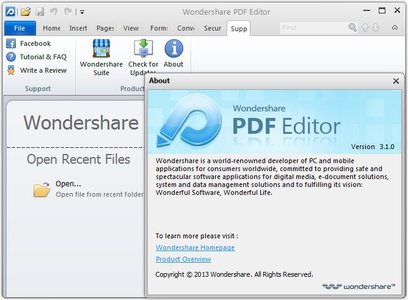 serial number wondershare pdf editor